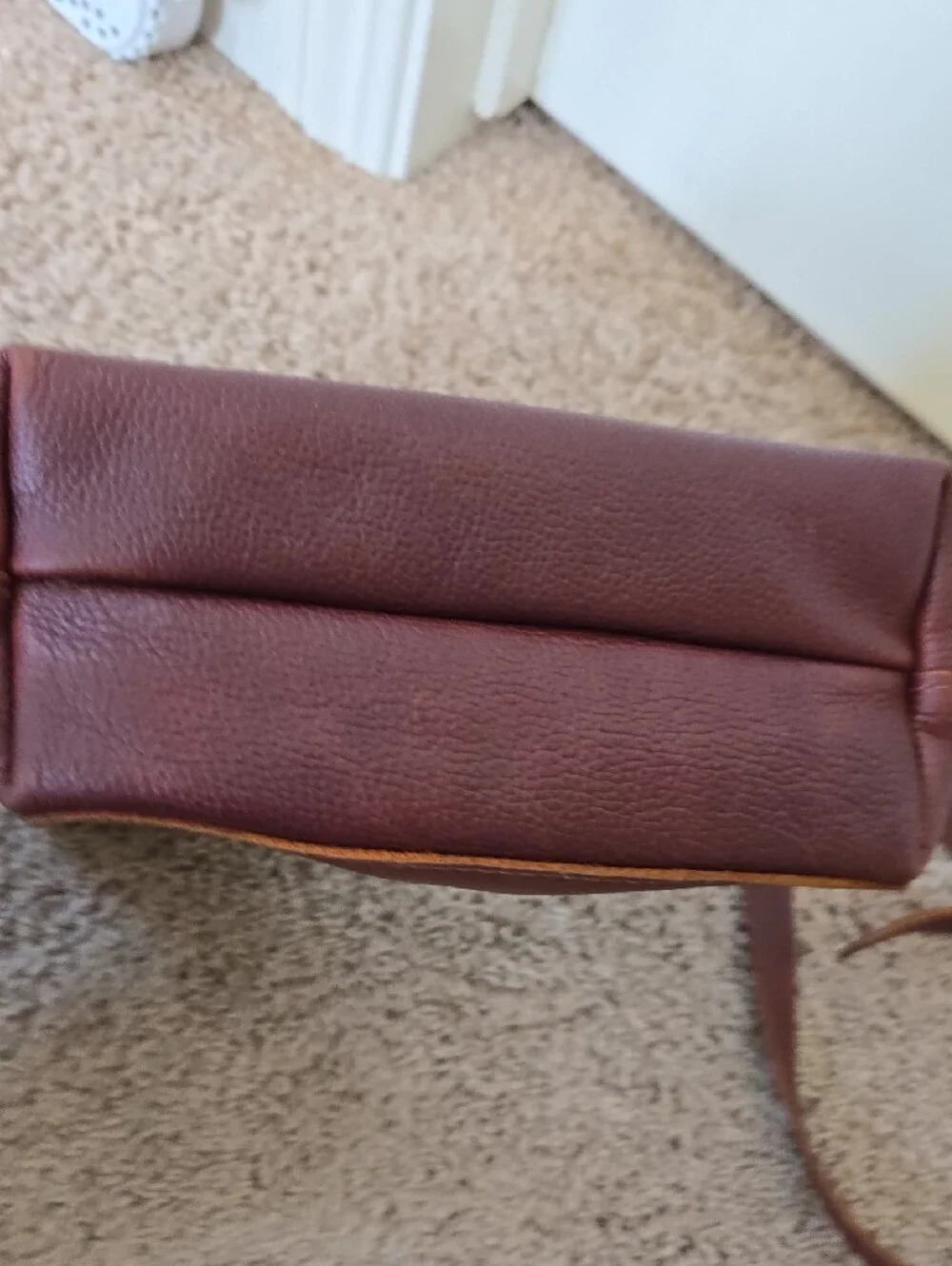 Portland Leather Mini Crossbody Zipper Tote - Picture 7 of 16